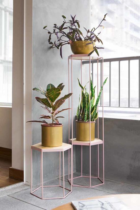 Hexagon Planter Stand