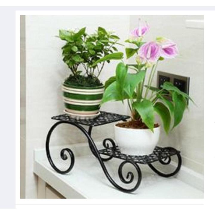 2 Layer Plant Pot Flowers Stand