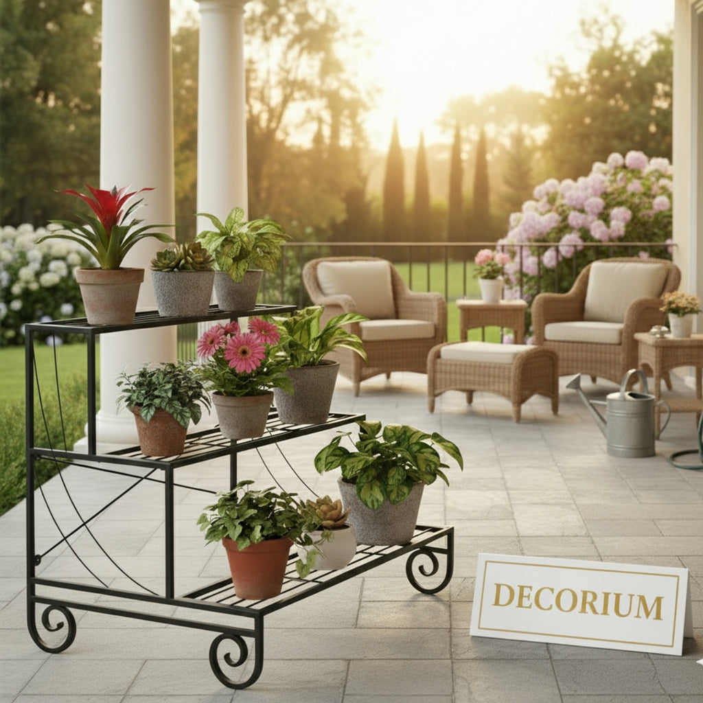 3-Tier stair type planter stand