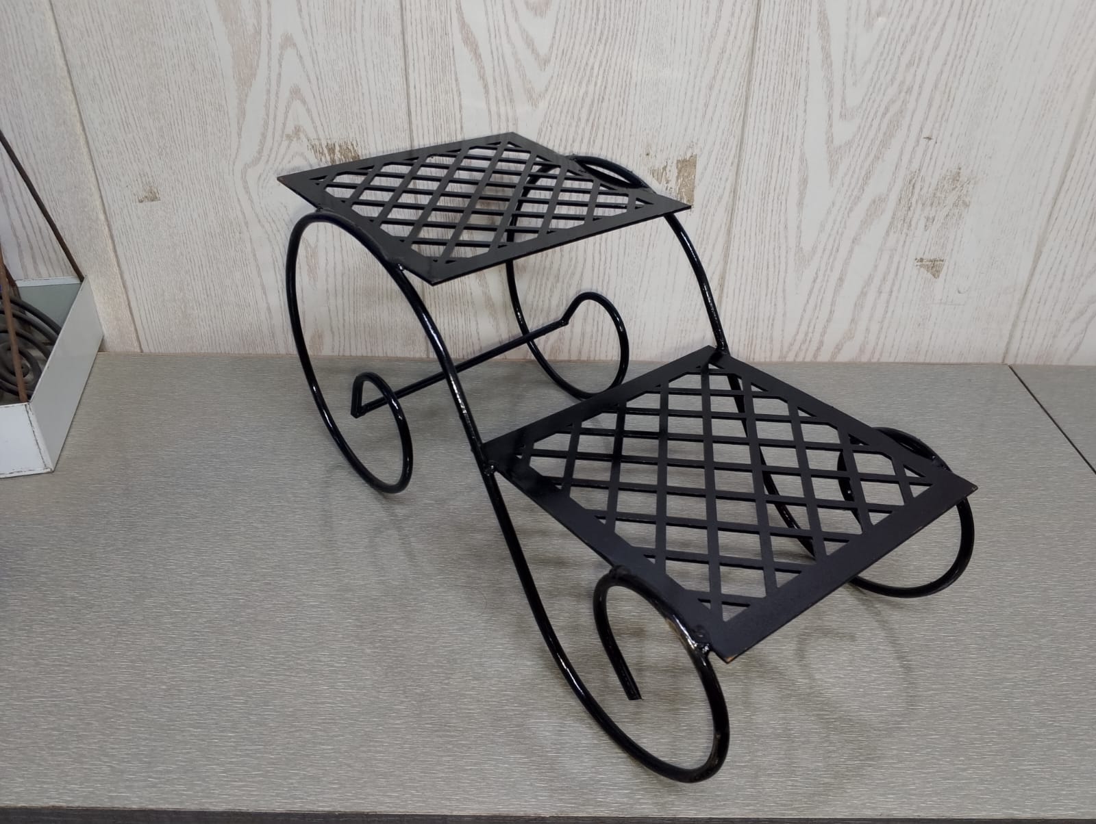 2 Layer Plant Pot Flowers Stand