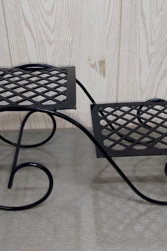 2 Layer Plant Pot Flowers Stand