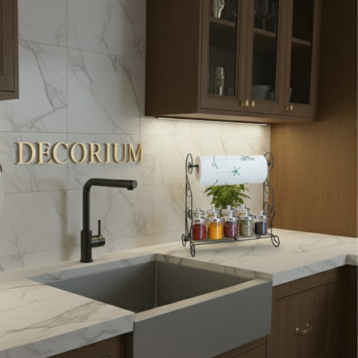 Tissue Roll Stand for kitchen Counter