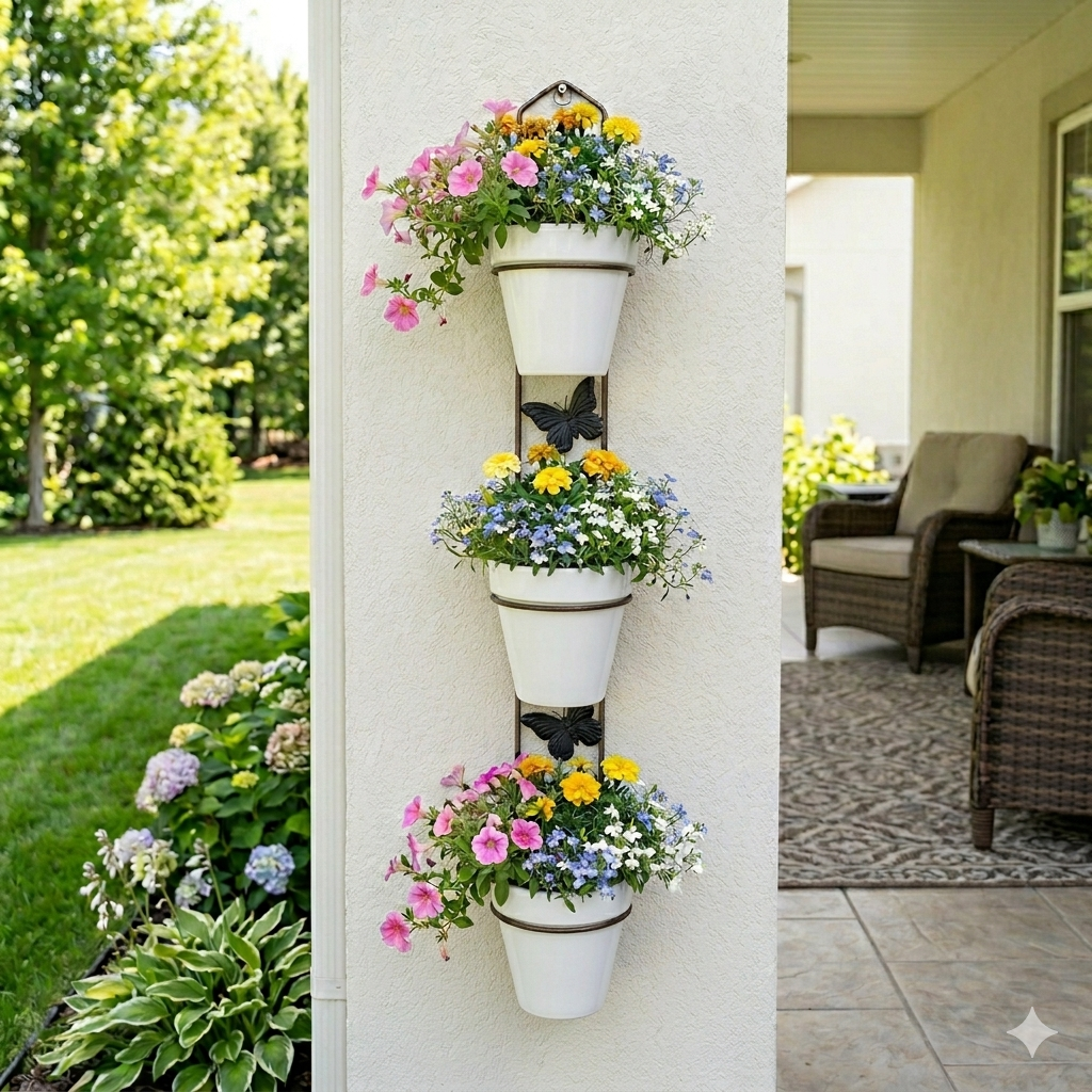 3 pot Vertical Planter