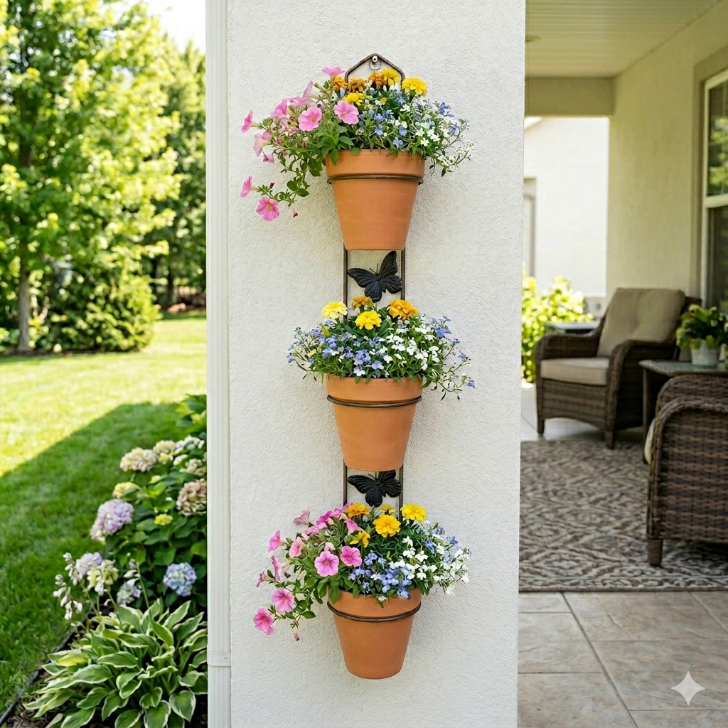 3 pot Vertical Planter