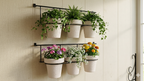 3 pot Horizontal wall planter