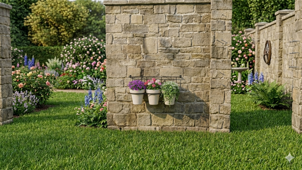 3 pot Horizontal wall planter