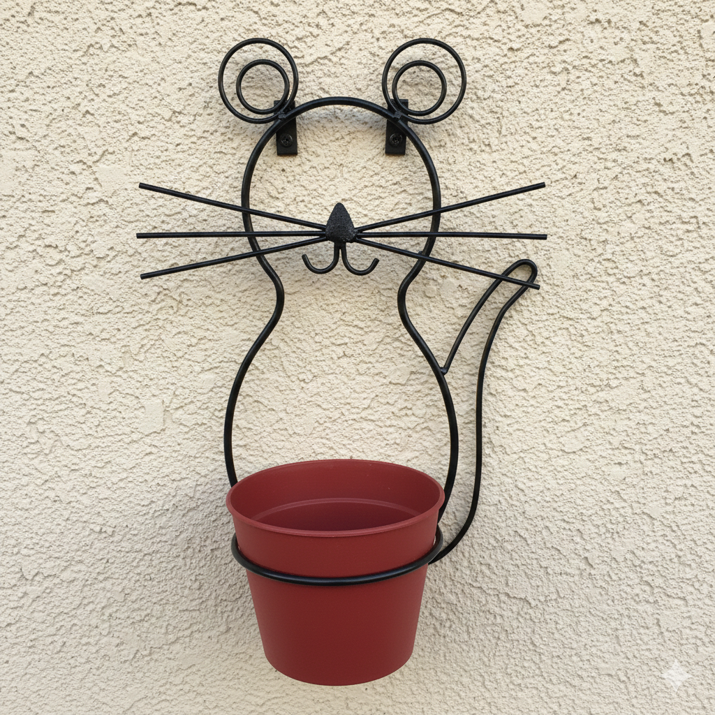 Cat design  wall planter