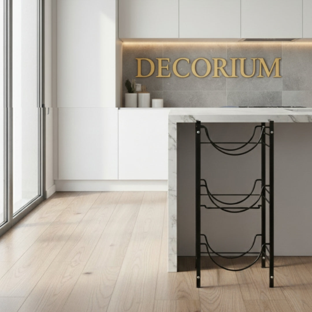 3-Tier Metal Water Bottle Rack