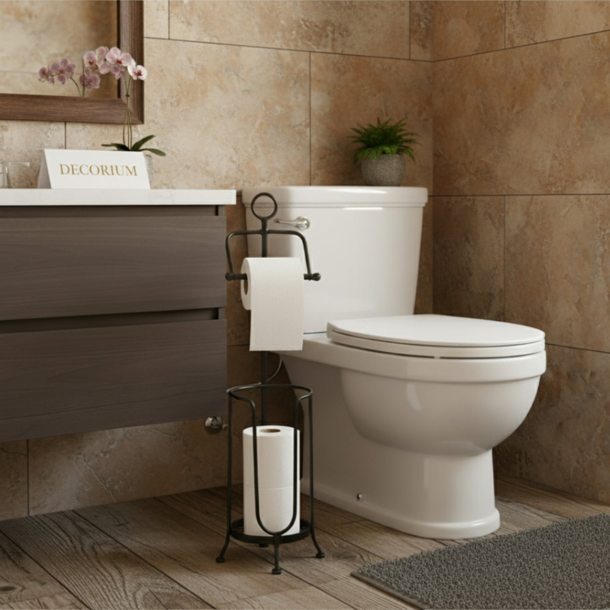 Tissue Roll Stand with extra space