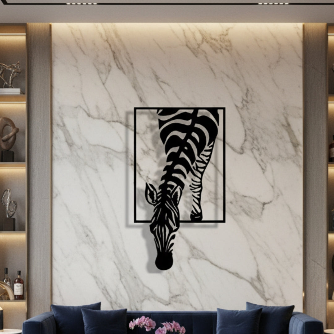 Wall decor CNC Zebra design