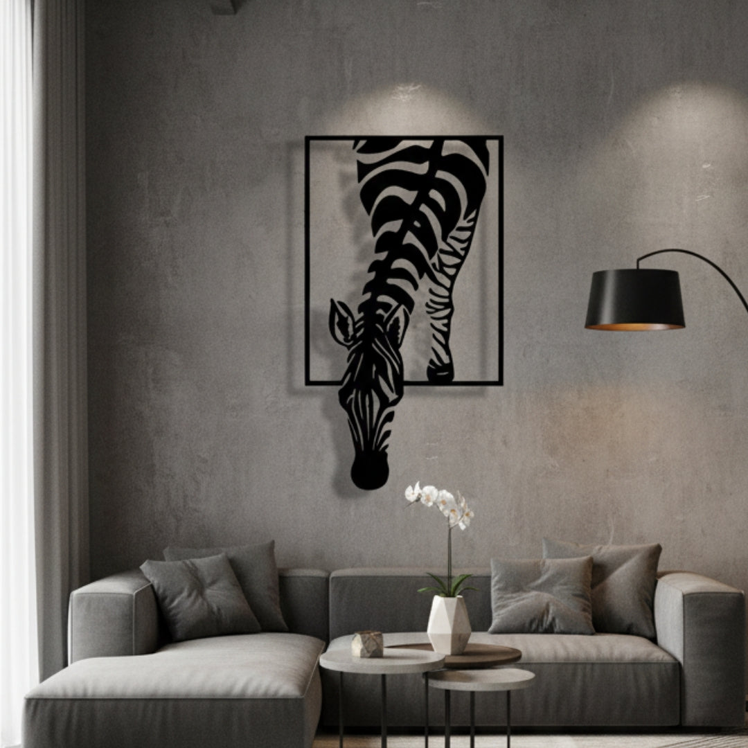 Wall decor CNC Zebra design