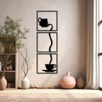 Kitchen wall Cattle cup CNC metal design