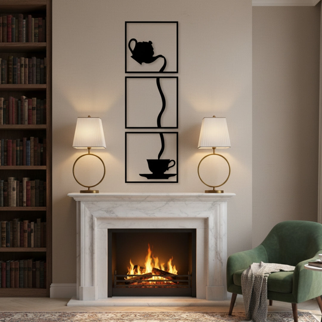 Kitchen wall Cattle cup CNC metal design