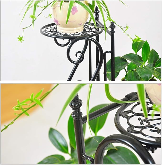 Decorative Metal Plant Stand with 3 shelves