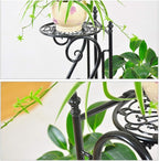 Decorative Metal Plant Stand with 3 shelves