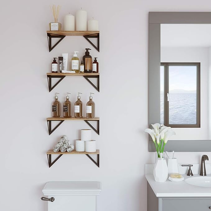 Triangle Wall Shelves set of 2