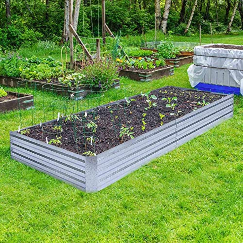 Metal Raised galvanized Bed 6x3x1