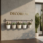 Five pot wall decor planter