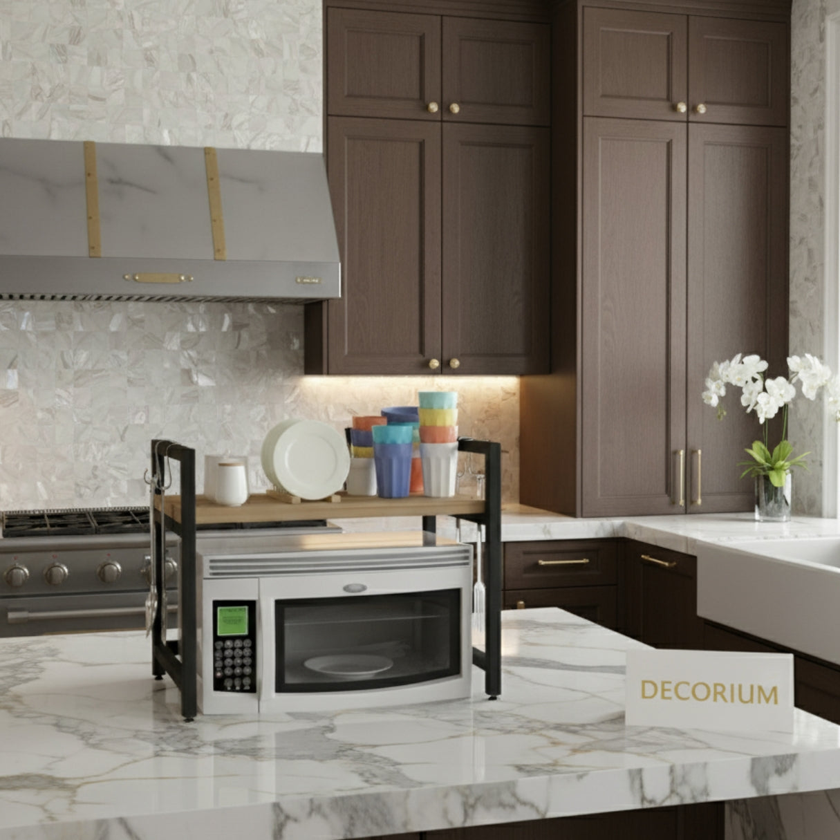 Microwave Single Shelf Rack