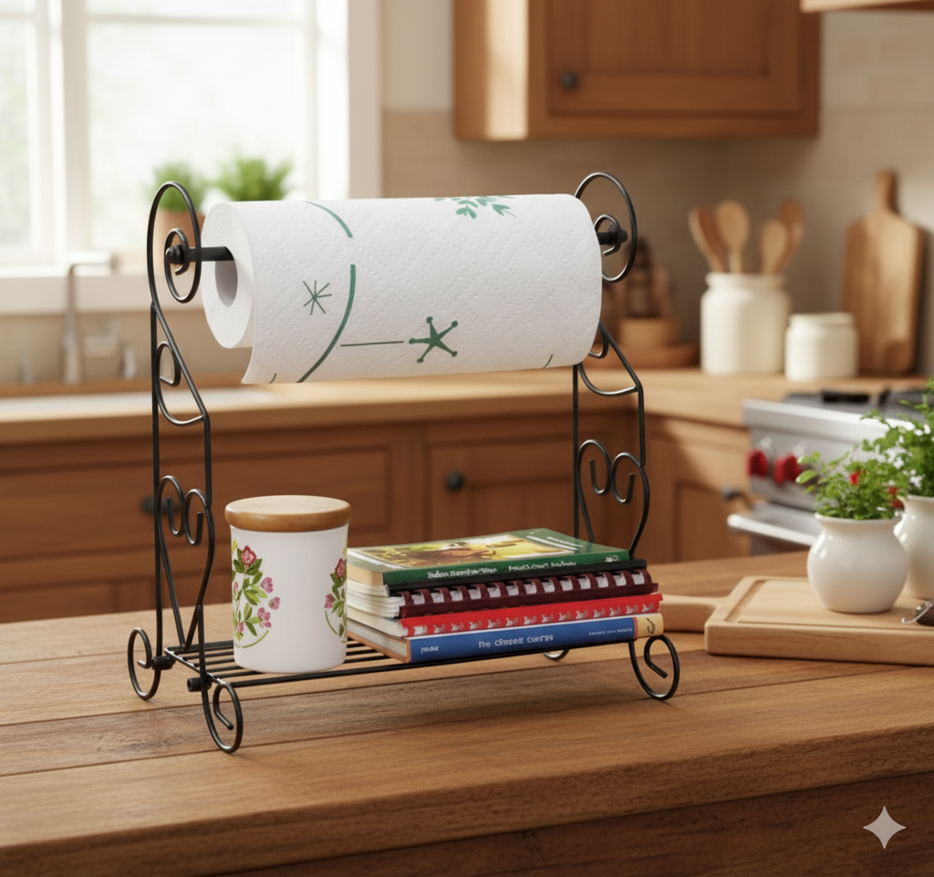 Tissue Roll Stand for kitchen Counter