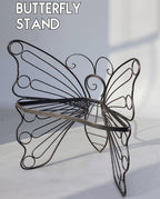 Butterfly Wrought iron planter stand