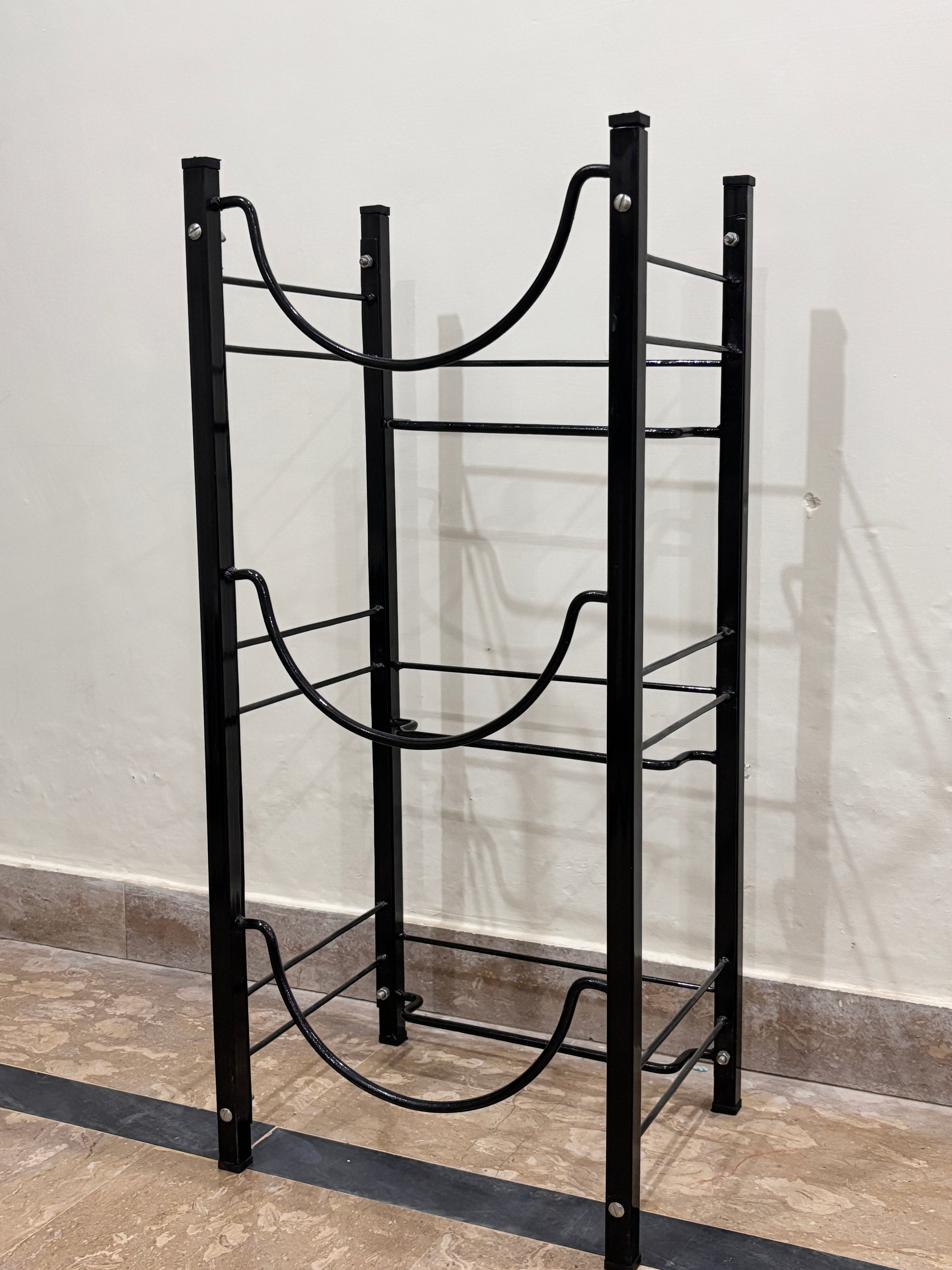 3-Tier Metal Water Bottle Rack