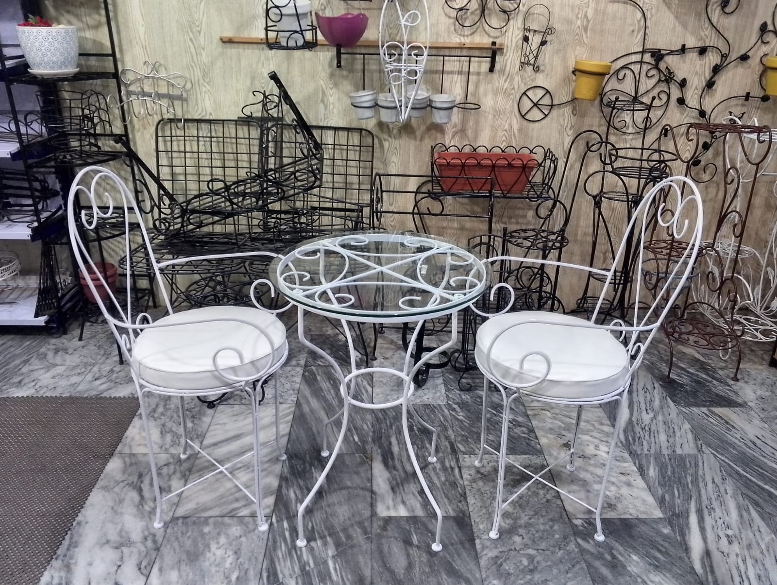 MQ 406.12 Wrought Iron Table Chair Set