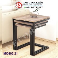 Elegant side tables by Decorium Metal art decoration in Pakistan